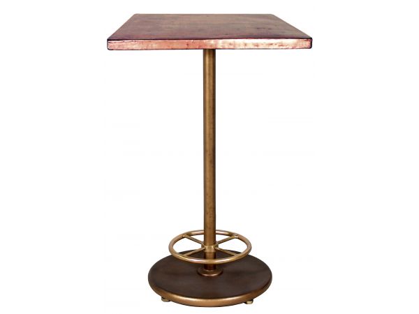 BA71561 Bistro Bar Table with Copper Top (Square)